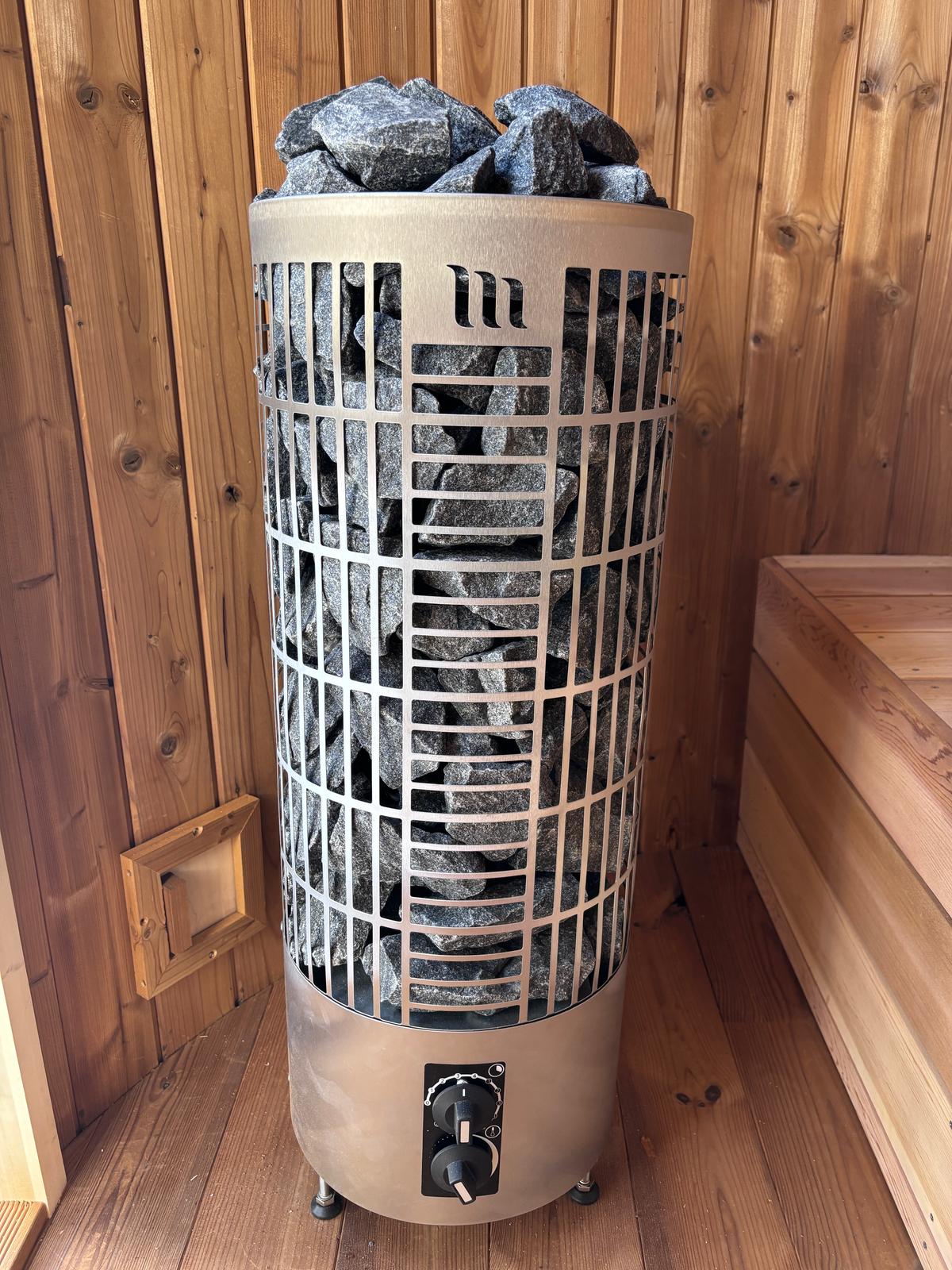 Wnętrze z oświetleniem – sauna Thermo Świerk